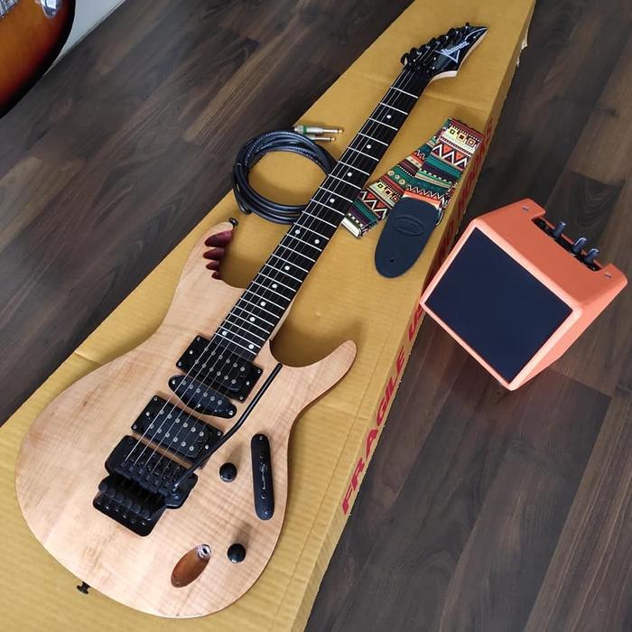Gitar Listrik Ibanez S Series Natural Paket Lengkap