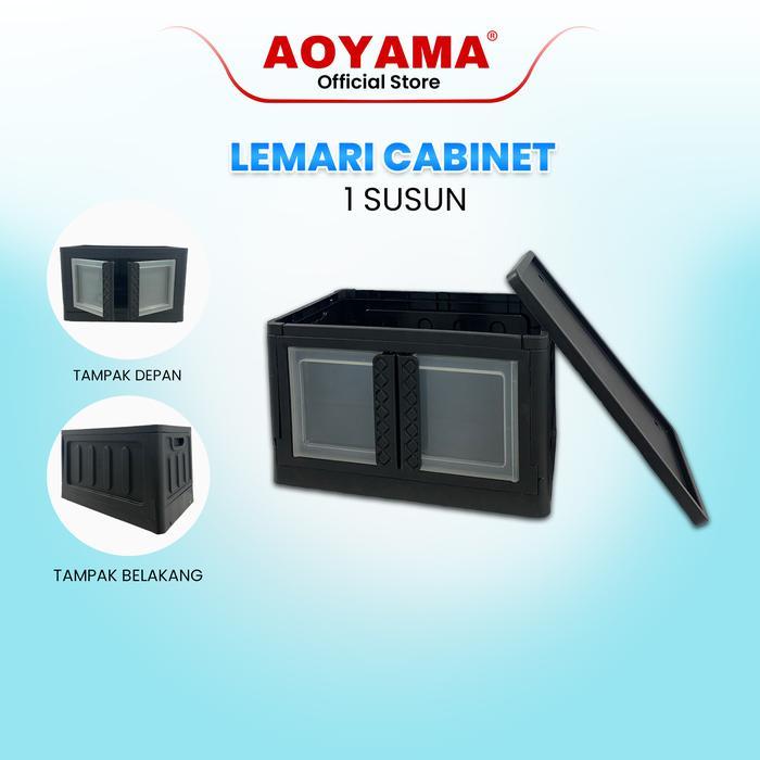 SALE COD LEMARI CABINET 1 SUSUN AOYAMA MIX WARNA / LEMARI SERBAGUNA AOYAMA / BOX CABINET / MUDAH
