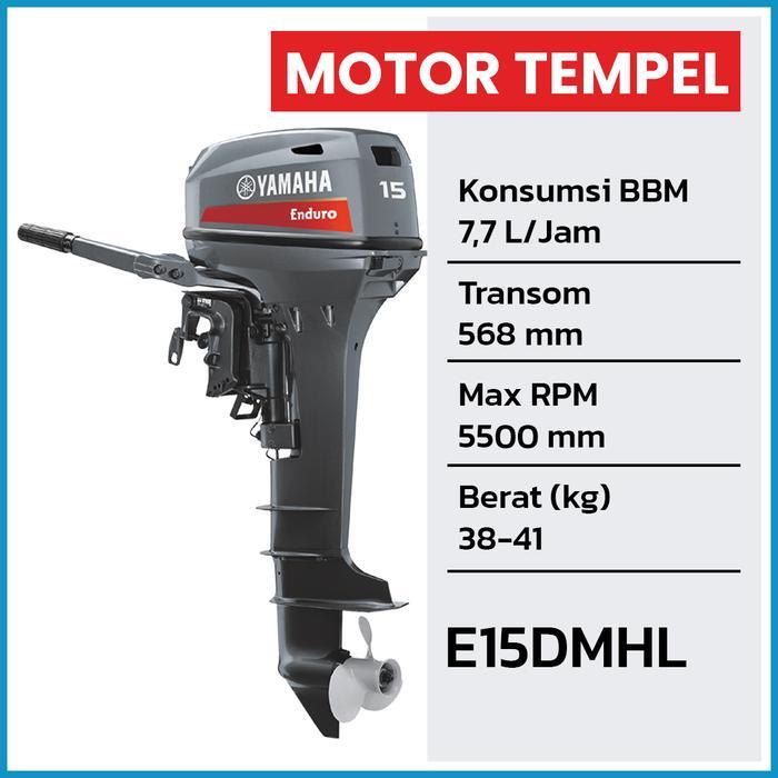 Yamaha Outboard E15 DMHL Mesin Tempel