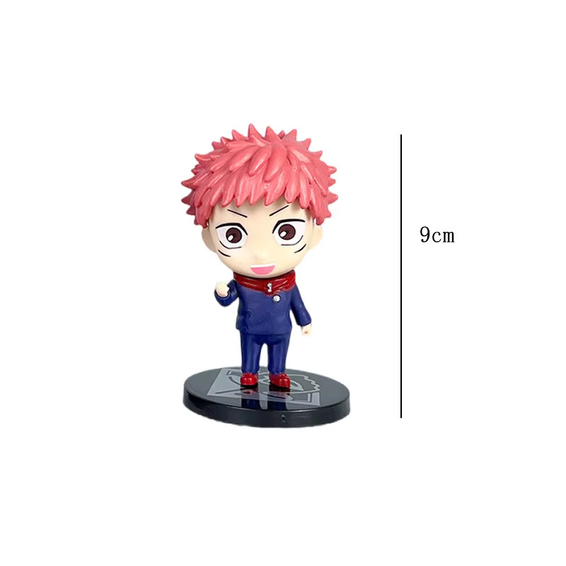 6Pcs/set Jujutsu Kaisen Anime Figure Gojo Satoru Yuji Itadori Figure Doll Toy Action Figure Yuji