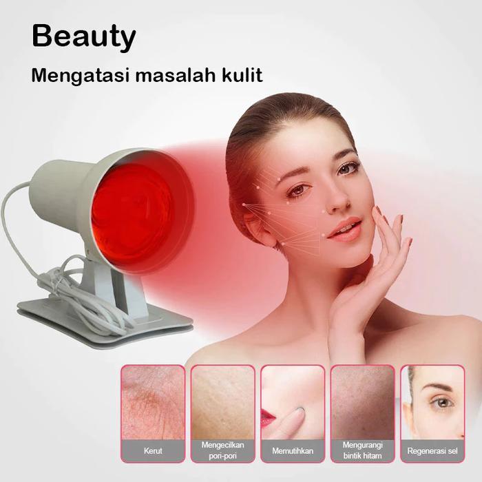 150W Lampu Terapi Infrared Lampu Spa Face Terapi Alat Fisioterapi Stroke Memperbaiki kulit Otot