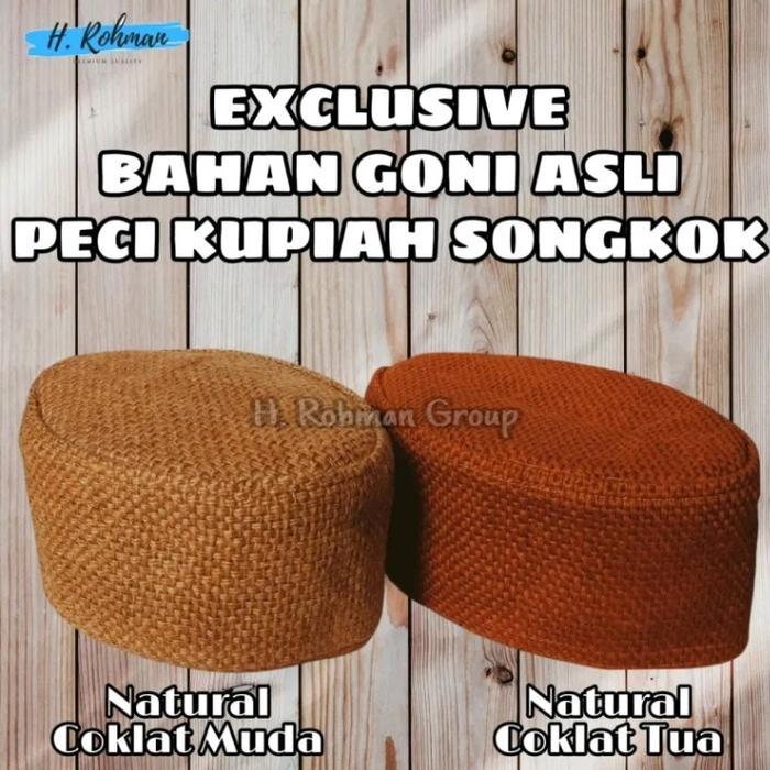 TERMURAH peci karung goni/peci goni/peci goni NU/peci goni coklat/peci goni coklat matang READY