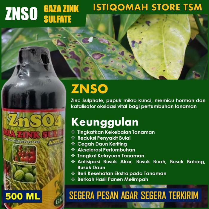 Sale (Terlaris) Znso4 Fungisida & Bakterisida Hayati Isi 500 Ml Pupuk Organik Tanaman Obat Atasi