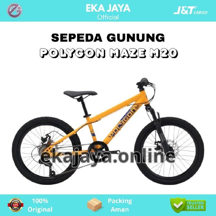 Sepeda Gunung MTB 20 Inch POLYGON MAZE M20 - YELLOW