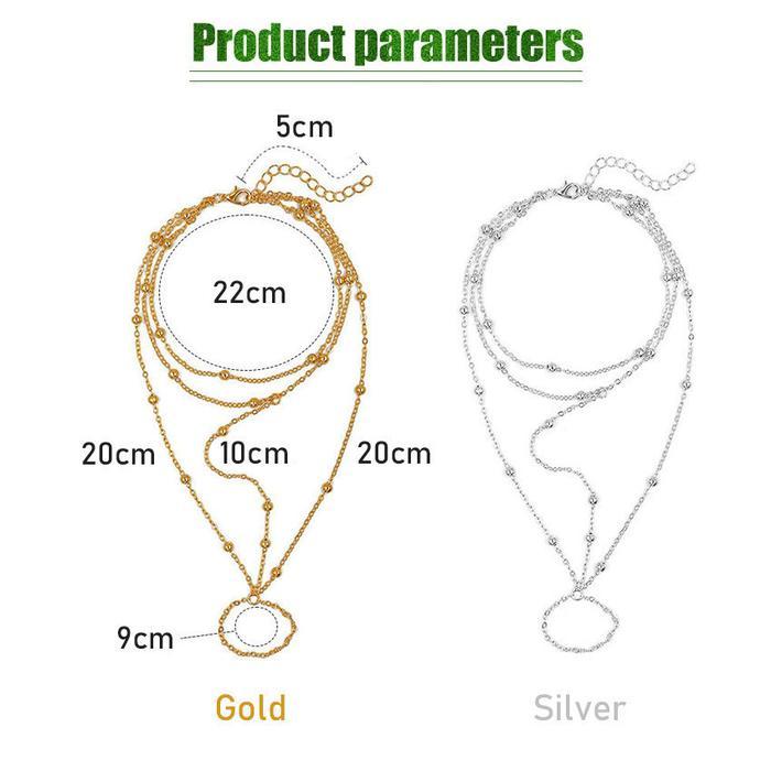 Gelang Kaki India Fashion Summer Sexy Emas Silver Tassel Anklet Foot Chain Betina Wanita