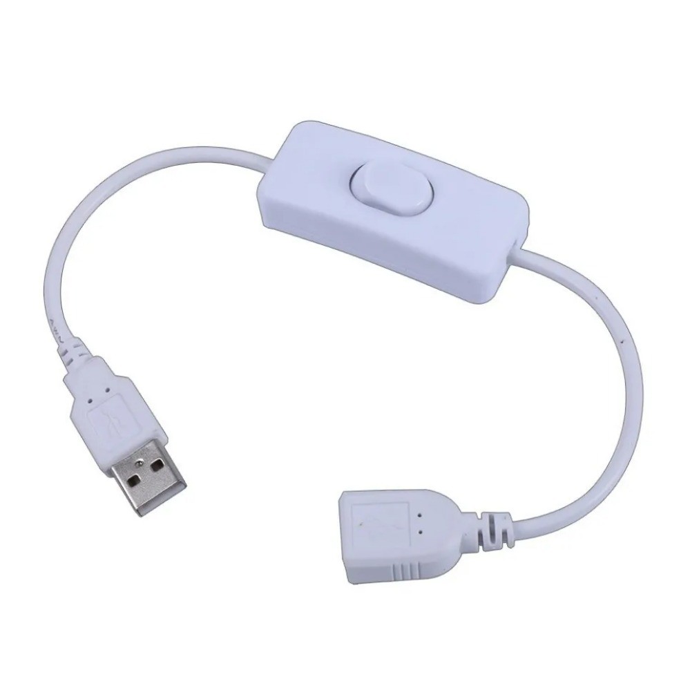 LED Knob Dimmer Switch DC 5V USB Female To Male Extension Cord Cable Touch ON OFF Controller