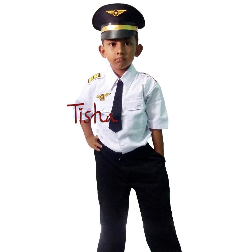 KOSTUM BAJU PILOT uk 7-8 tahun BAJU PROFESI KARNAVAL TERMURAH KEREN