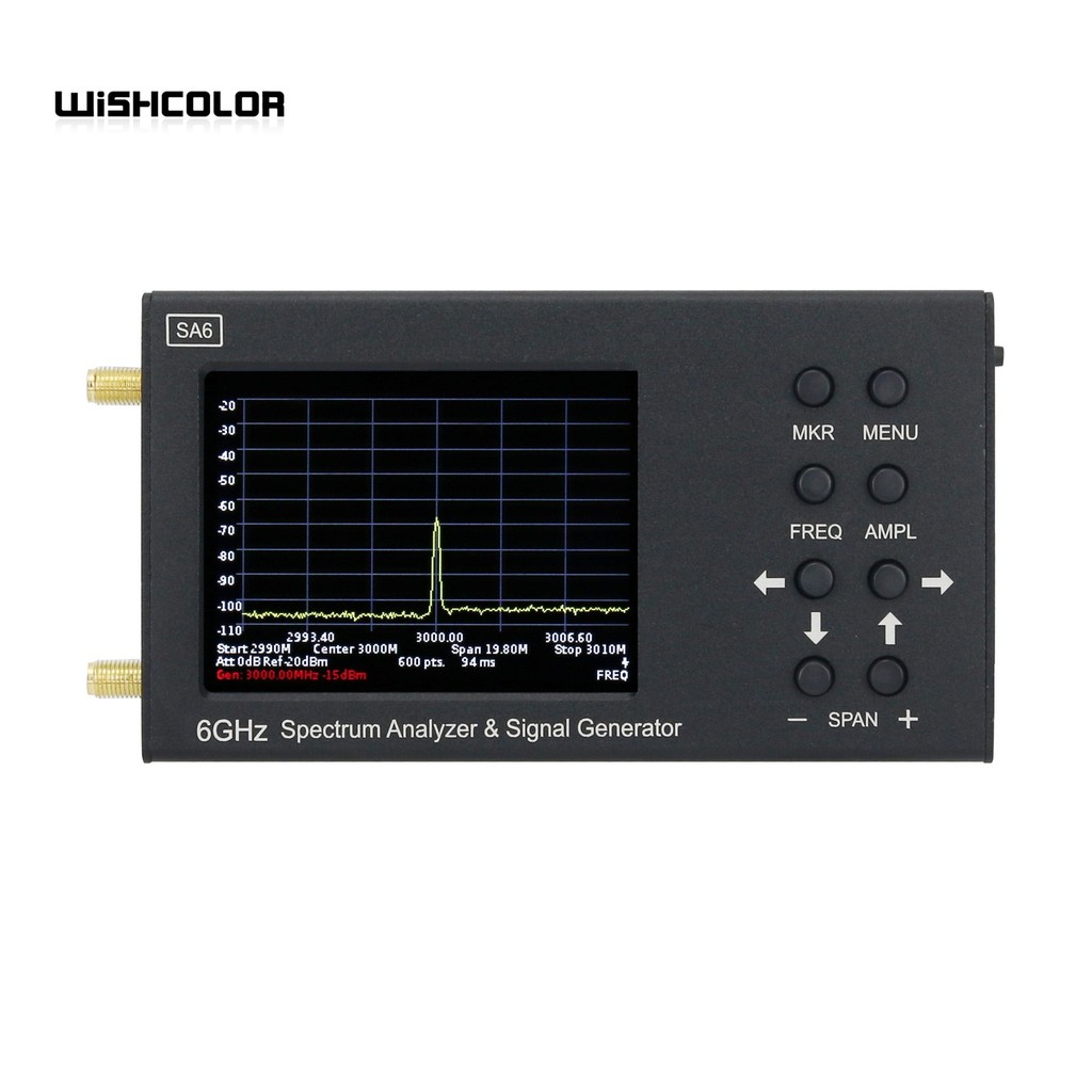 Wishcolor SA6 6GHz Spectrum Analyzer Signal Generator RF Signal