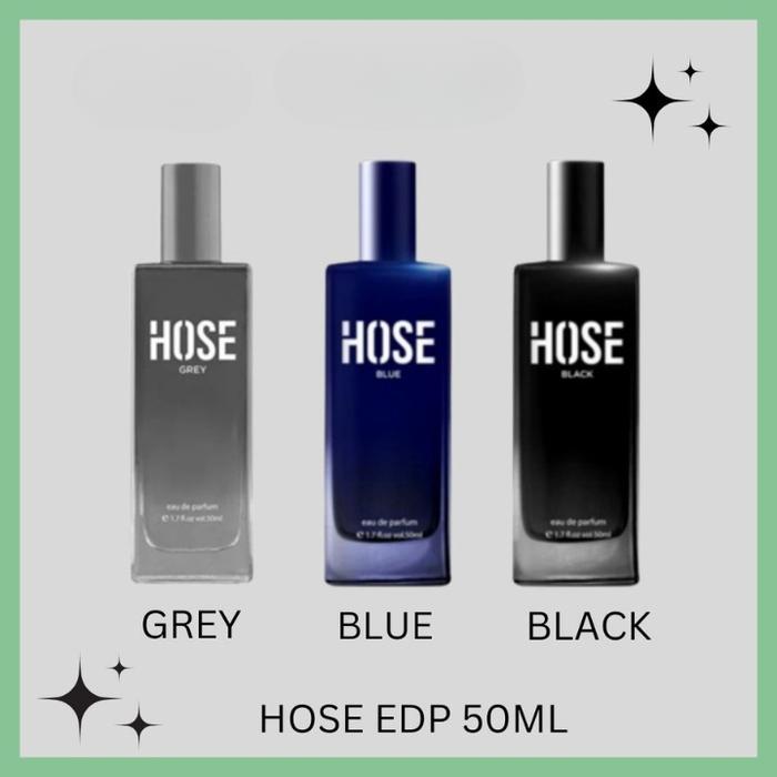 SALE HOSE EDP Black Blue Grey 50 ml Parfum Pria HOSE Eau De Parfum