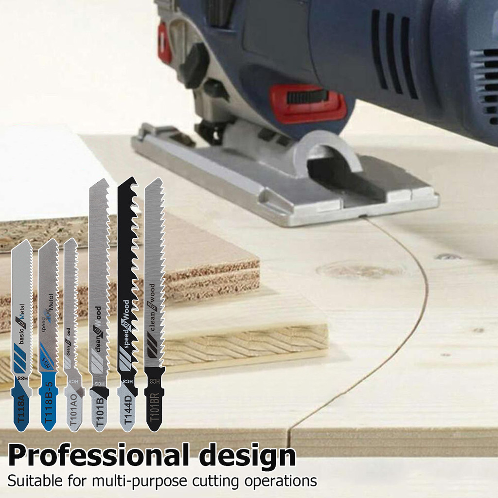 10/50pcs Jig Saw Blade Set T-shank Jigsaw Blade Wood Thin Metal Cutting Tool for DEWALT/Bosch/Hitach