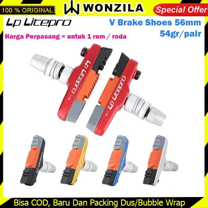 Lp Litepro V Brake Brake Shoe Karet Kampas Rem Sepeda Lipat Roadbike
