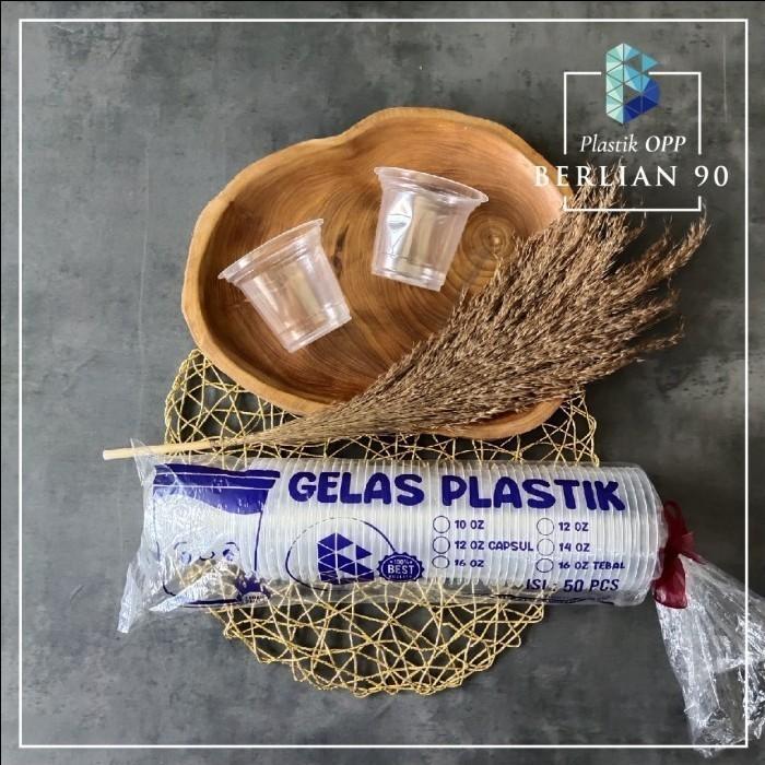 magg- Gelas Plastik 18 Oz Datar / Gelas Jus 18 Oz / Cup 18 Oz