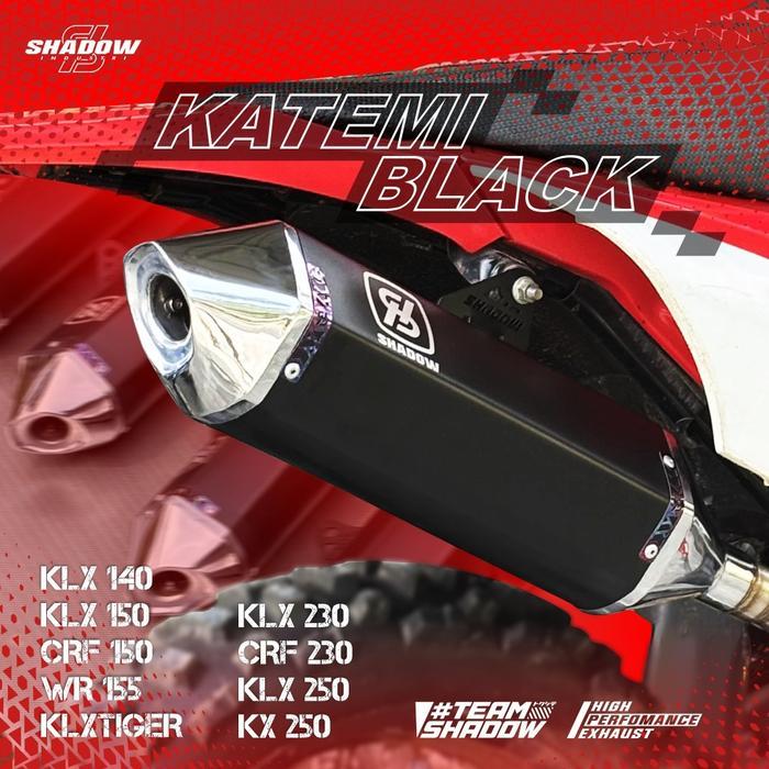 Knalpot Katemi Black Shadow Exhaust System Klx150 Crf150 Wr155 Klx140 Klxtiger