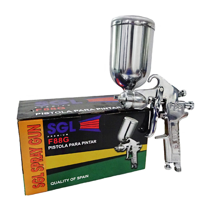 SGL Spray Gun F88G 1,3 & 1,5 mm - Spraygun High Fine Polishing - Alat Semprot Cat Tabung Atas