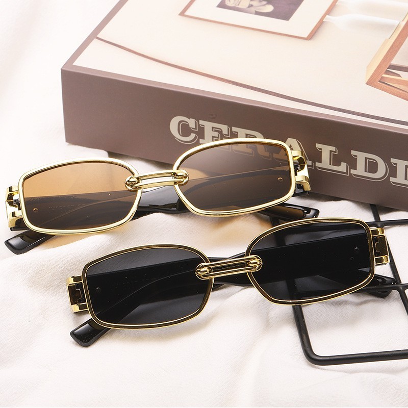 2PCS Korean European Square Frame Sunglasses Sunnies Studios / Aesthetic Sunglasses for Women /