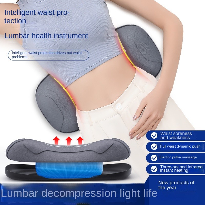 Electric Lumbar Traction Massager for Pain Relief  Adjustable