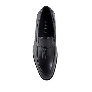 mgx1- Prabu - Sepatu Kulit Slip On Pria Cala 2.0 Black-Hitam Loafers Flat Shoes
