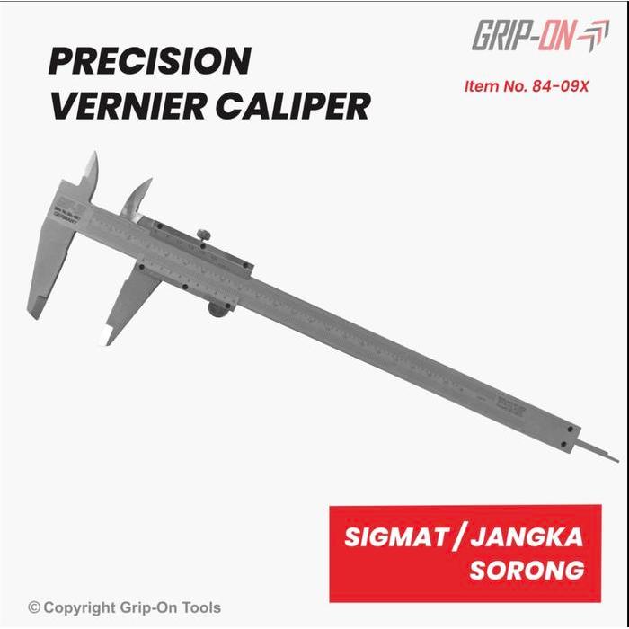 grip-on precision vernier caliper 8" 200mm/sigmat /jangka sorong