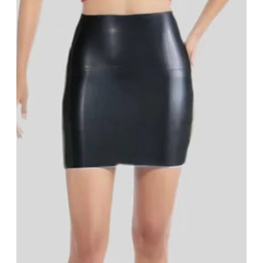 Mould Seamless Women Sexy Latex Skirt Fetish Latex Mini Skirts Dress sexy women