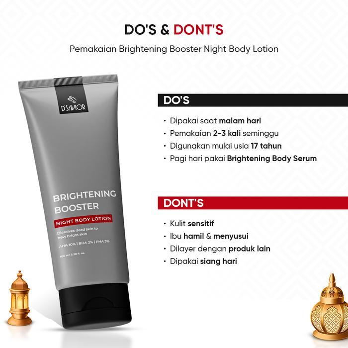 i0cc- [New Product] D'Savior Brightening Booster Night Body Lotion Aha 10% Bha 2% Pha 3%