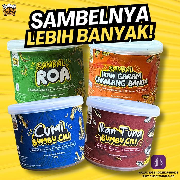 SEMUA VARIAN RASA SAMBAL MALUKU NO. 1 HALAL DI DUNIA (BEST SELLER) - Dapur Fizzul