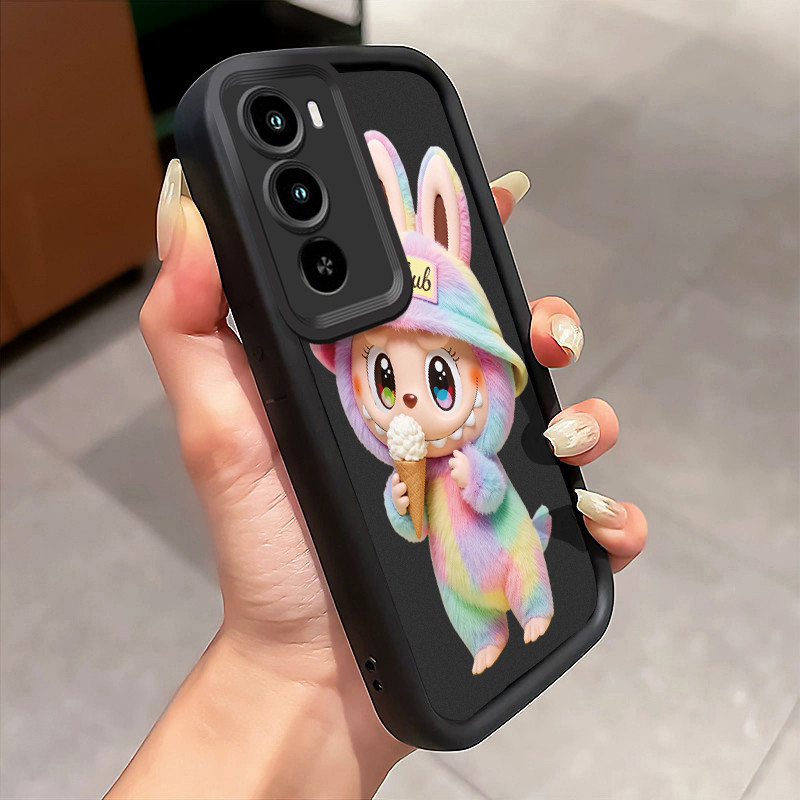 Casing Hp Untuk ITEL CITY 100 Case Boneka Es Krim Pelangi Softcase Fall Prevention Kesing lunak Cesi
