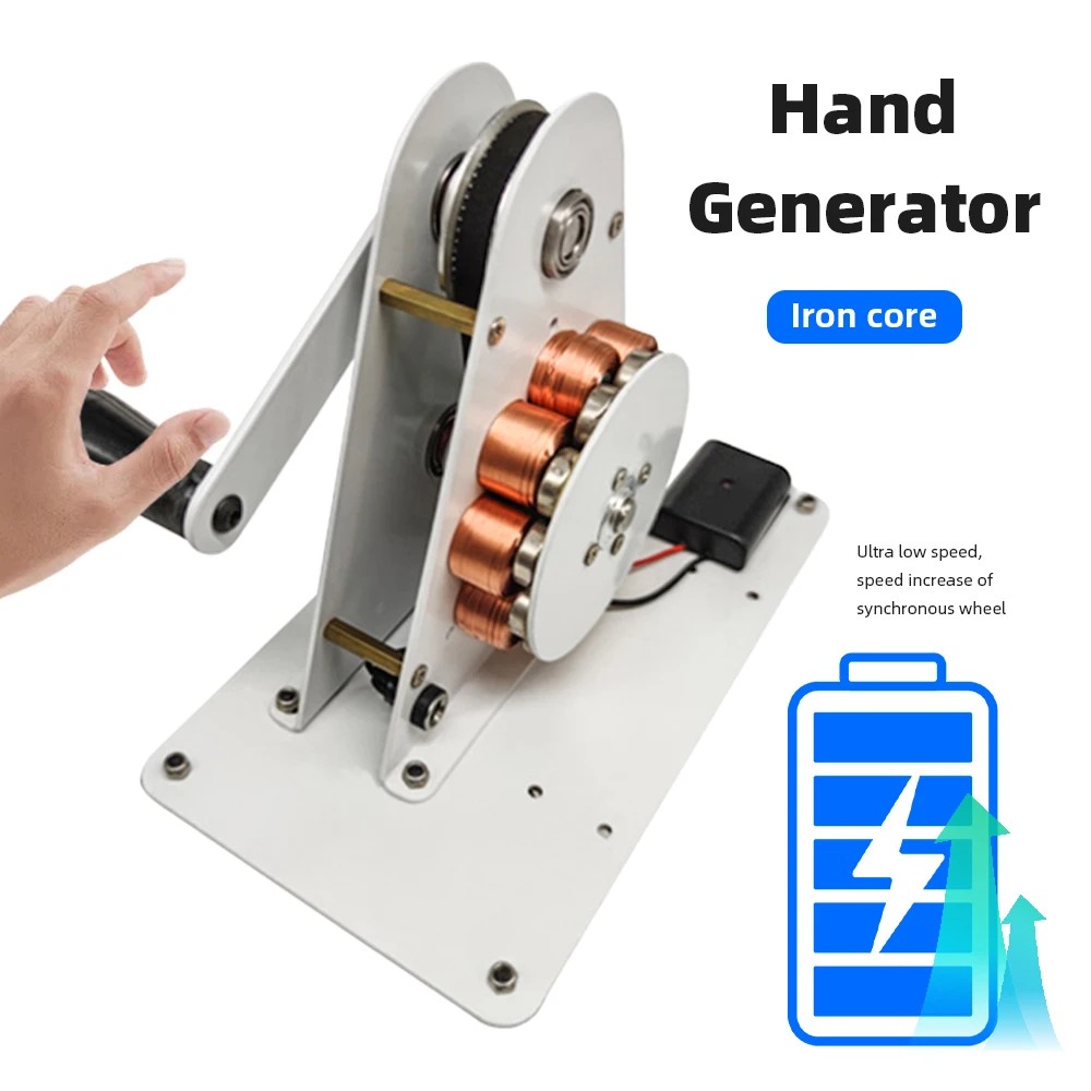 Hand Crank Generator Emergency Usb Charging 12V Permanent Magnet Small Power Generator Physics