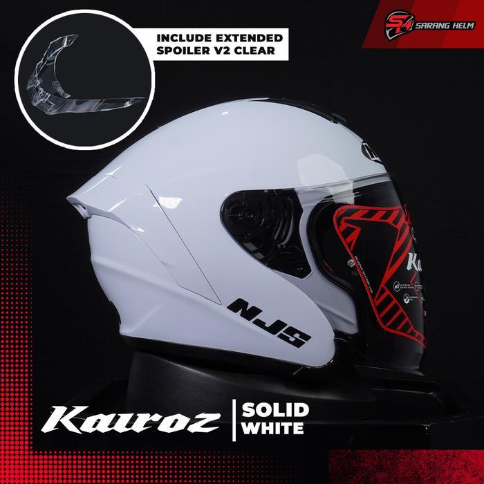 NJS Kairoz Solid (FREE SPOILER) - Helm Half Face | Kairoz | Kairoz V1 | Kairoz Polos | Kairoz | NJS 
