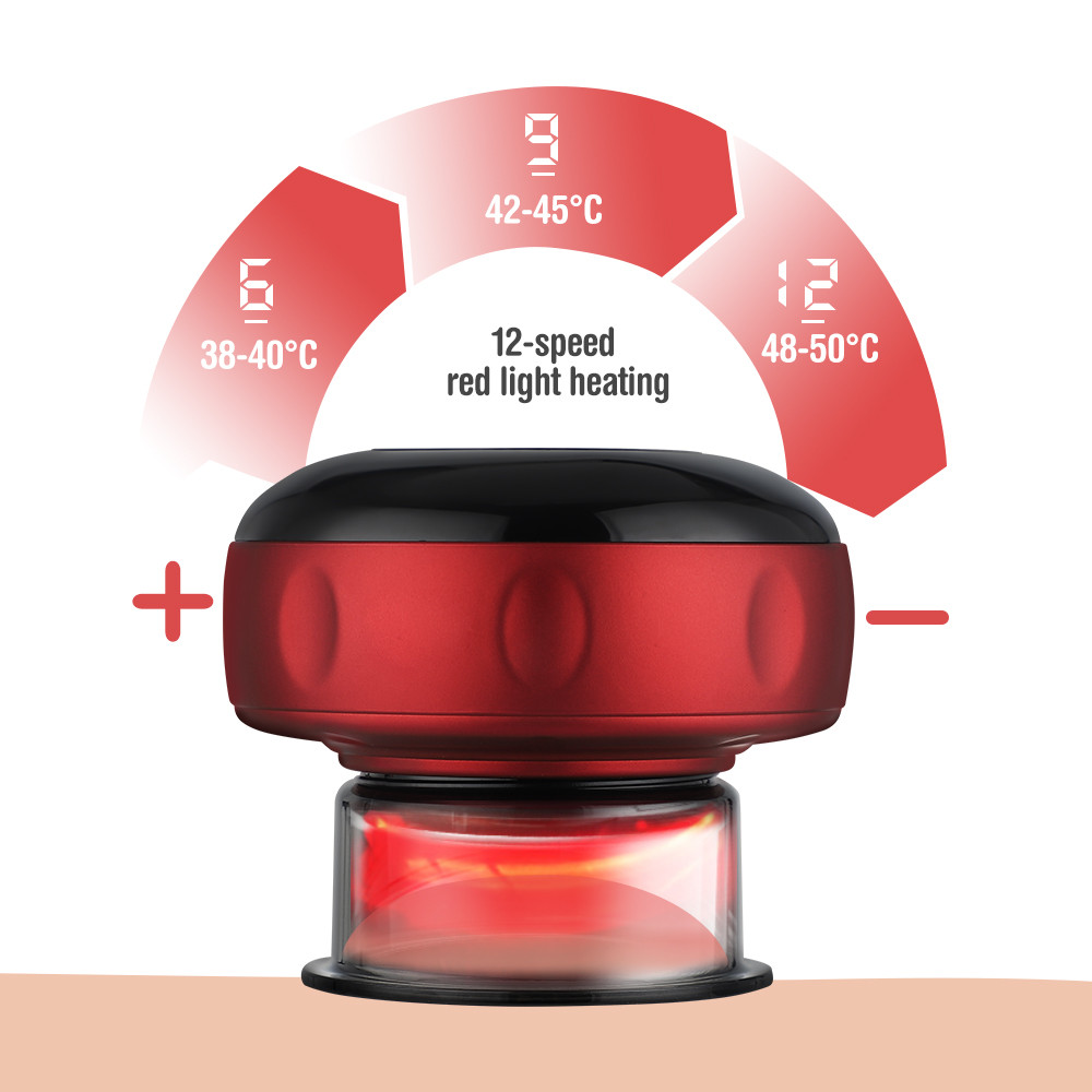 Smart Cupping Therapy Massager With Red Light Therapy for Circulation Chinese Anti-cellulite Vacuum