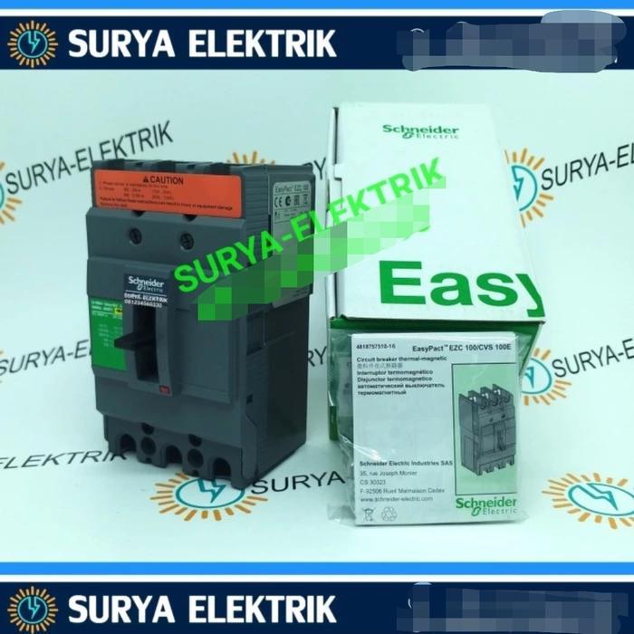 TERMURAH MCCB MCB SCHNEIDER EZC 100B B 30A 30A 30 AMPER EZC MCCB MCB SCHNEIDER