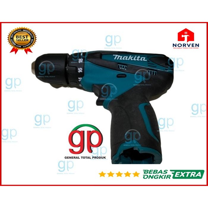 MAKITA DF330DWE MESIN BOR BATERAI (UNIT ONLY) DF 330DWE CORDLESS DRILL