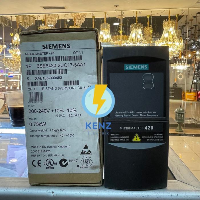 SIEMENS 6SE6420-2UD17-5AA1 INVERTER MICROMASTER