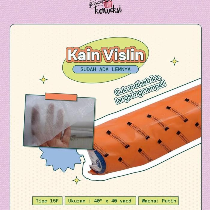 READY STOCK Kain Vislin 40 yard 1 ROLL