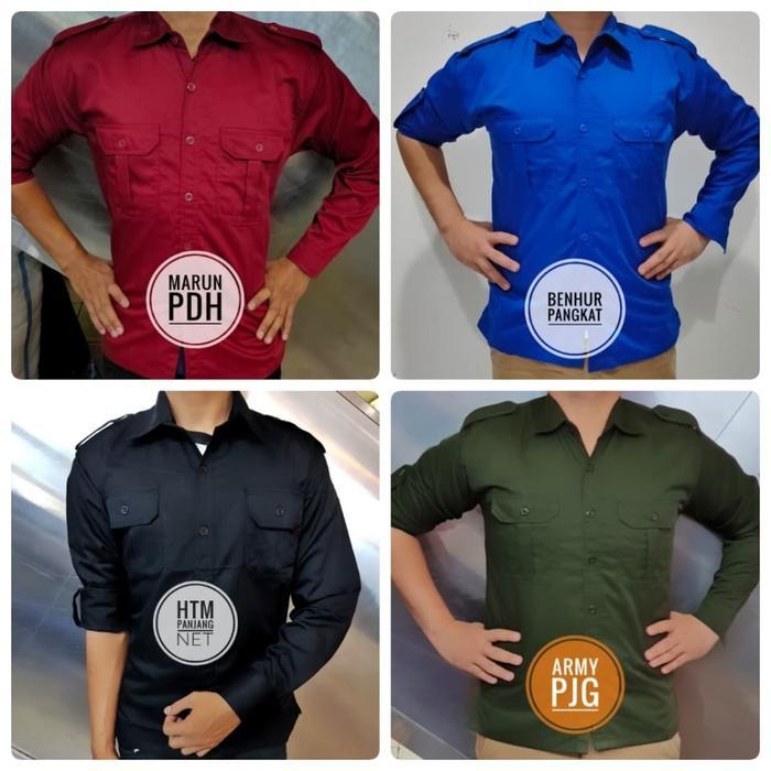 Seragam Baju Kemeja Panjang Trans TV Net TV Hitam Biru Navy PDH PDL