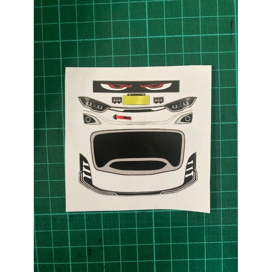 NW Stiker Miniatur Lampu Bus JetBus