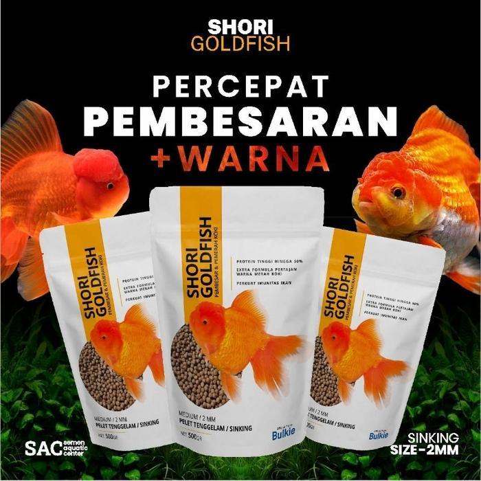 Pakan Premium Ikan Koki Pelet Ikan Koki Shori Untuk Bulkie Dan Warna Terbaru