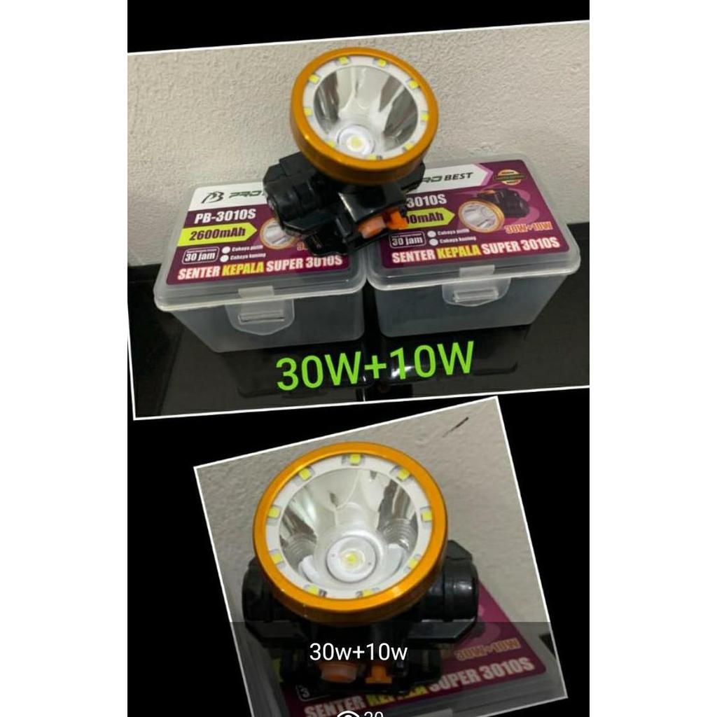SENTER KEPALA PROBEST 30 WATT + 10 WATT RINGLIGHT / PROBEST PB-3010S PROMO TERMURAH