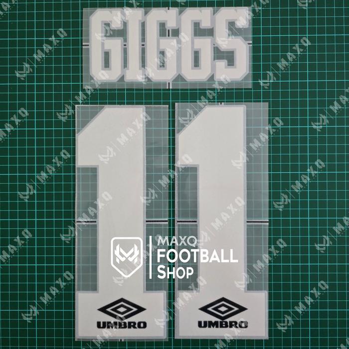 Bisa Grab [ Nameset ] Giggs Manunited Mufc Home Kit 1992 / 1996 Jersey