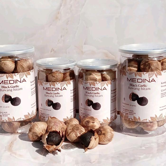 READY MEDINA BLACK GARLIC Bawang putih lanang fermentasi Solo