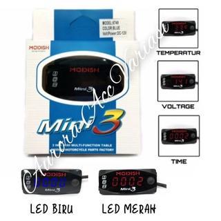 BERKUALITAS JAM MOBIL VOLTMETER 3 IN 1 JAM VOLTMETER THERMOMETER