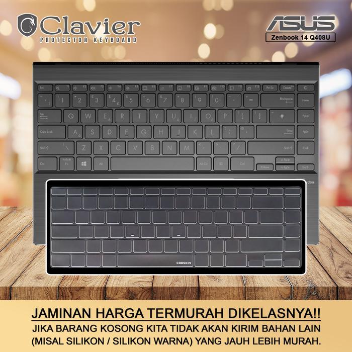 BERKUALITAS Keyboard Protector Cover Asus ZenBook 14 Q408 Q408U Q408UG Tpu Cooskin