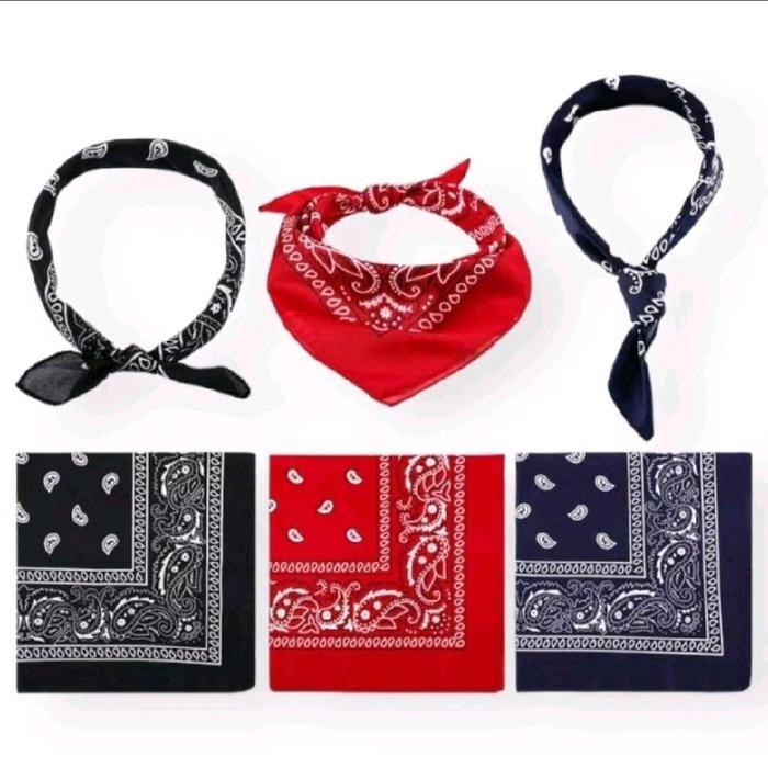SYAL / BANDANA / SCRAFT / MULTIGUNA / BATIK ABU BIRU HITAM MERAH PUTIH UNGU SYAL CASHMERE ITEM