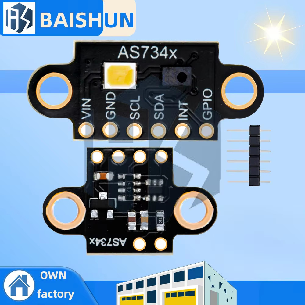AS7341 AS734x Visible Spectral Sensors Module Color Temperature illuminance High Accuracy Color