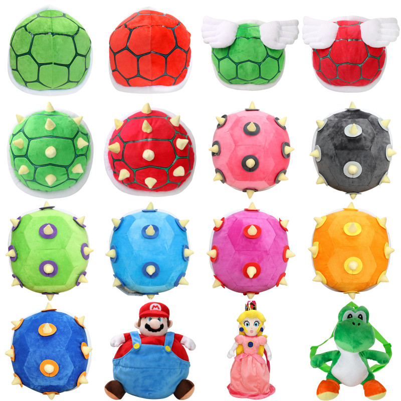 Kawaii Mario Koopa Troopa Paratroopa Yoshi Plush Toys Backpack Anime Morton Iggy Larry Lemmy Peluche