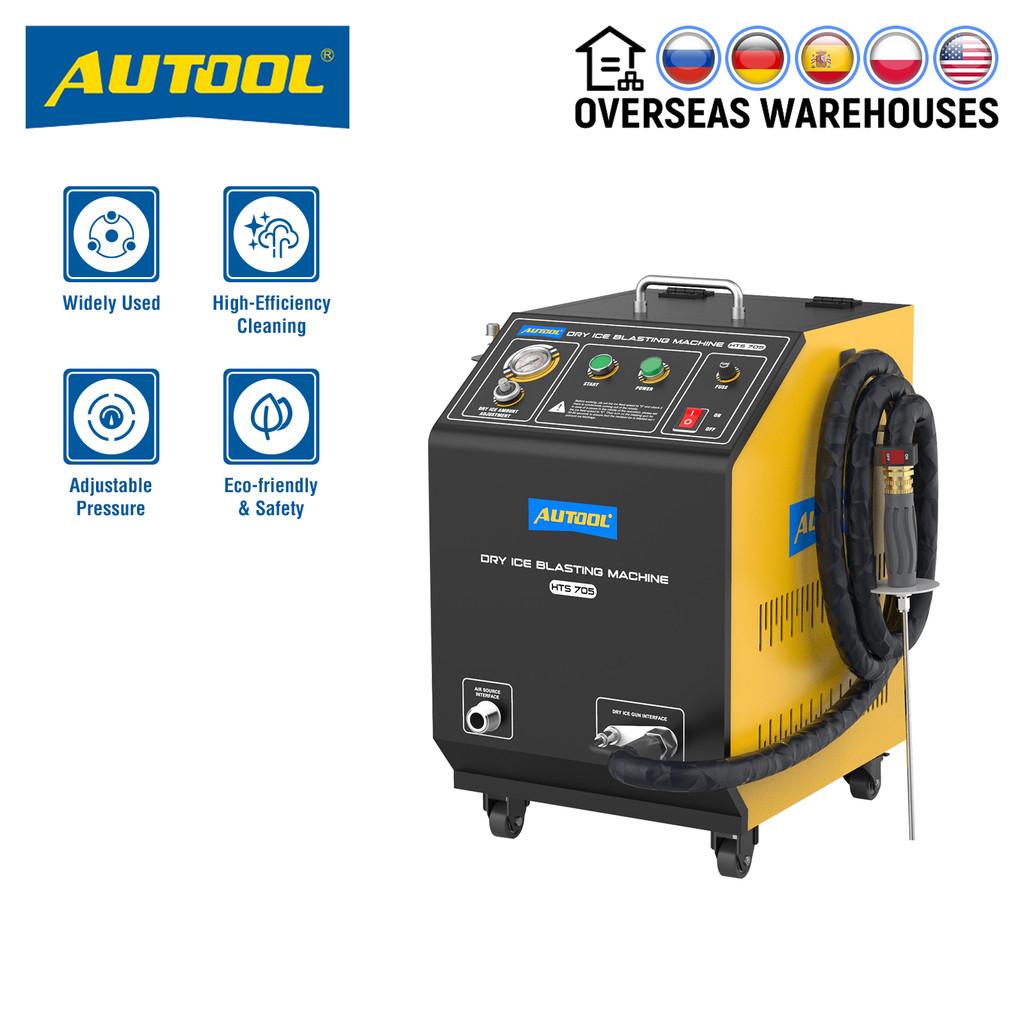 AUTOOL HTS705 Dry Ice Blast Cleaning Machine Carbon Cleaner for