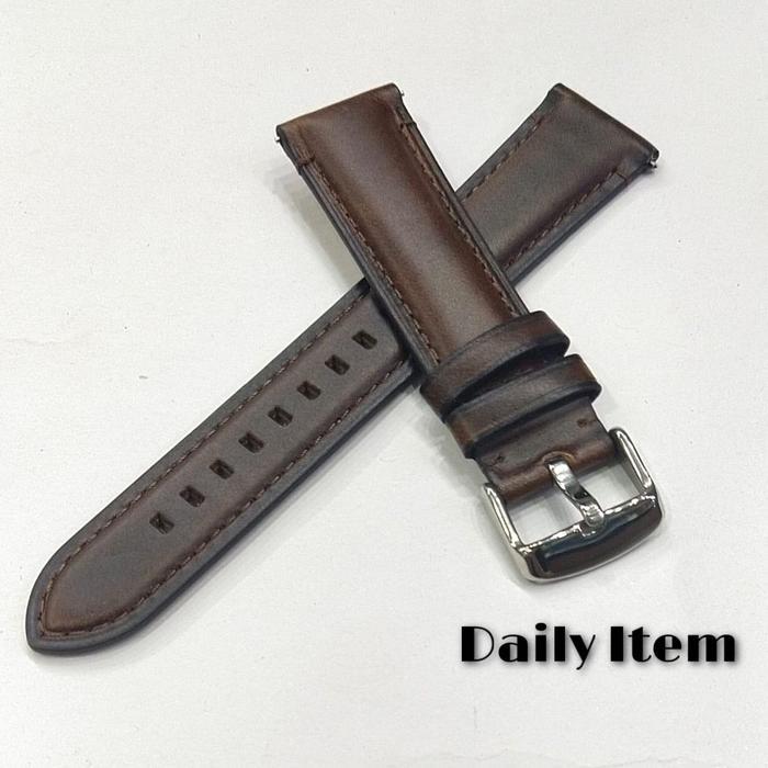 Tali Jam Tangan Kulit Fossil Hybrid Strap Kulit Asli Quick Release