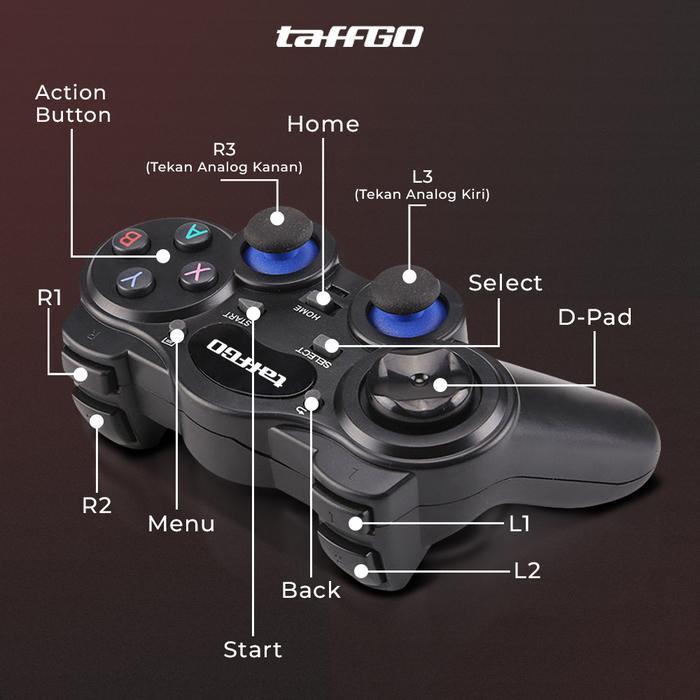 Terlaris Gamepad Android Windows Pc Laptop Smart Tv - Gamepad Wireless 2.4Ghz Untuk Smart Tv Box -