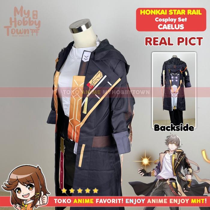 Kostum Cosplay Anime Game Honkai Star Rail Caelus Trailblazer