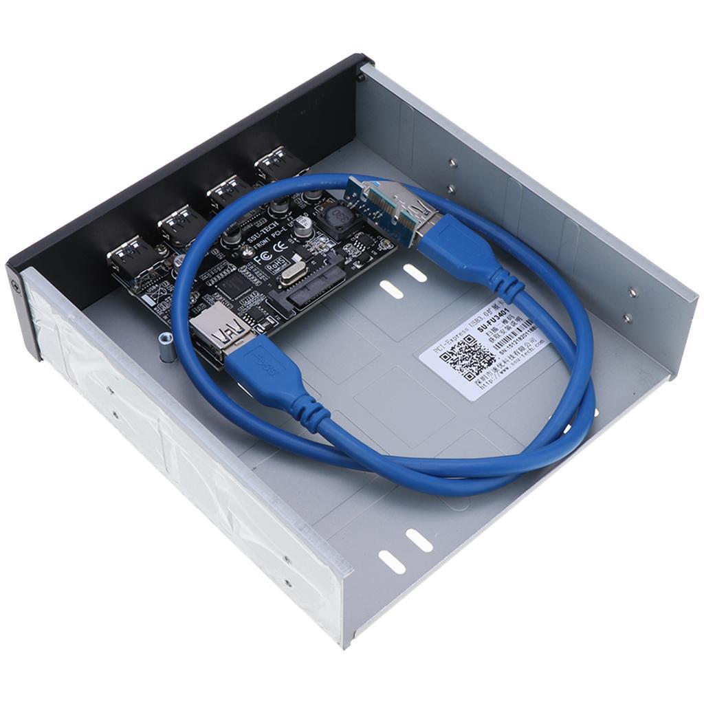 USB 3.0 Pcie Expansion Card 4 Port Fast Speed PCI Express Adapter for Windows XP 7 8 10 PC