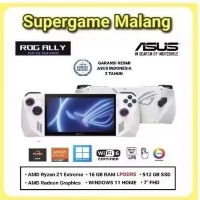 KOMPLIT Rog Ally XBox X Black 1 TB Rog Ally Z1 Extreme ASUS GAMING AMD 16GB 512 SSD Console PC